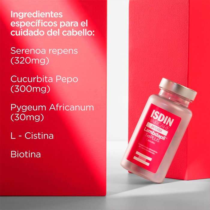 Isdin Cápsulas Anticaida Lambdapil 5 Alfa Plus 4